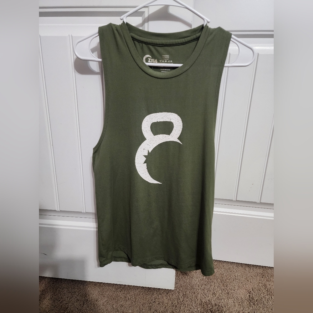 ZYIA Forest Green Activewear Top